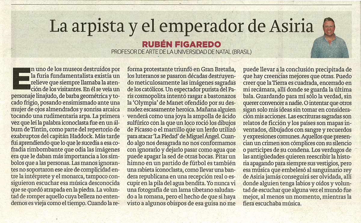 Castillos en el aire; - originariamente publicado en El Comercio, el 16.03.15. (Artículo escaneado de la versión imprenta en el periódico El Comercio.