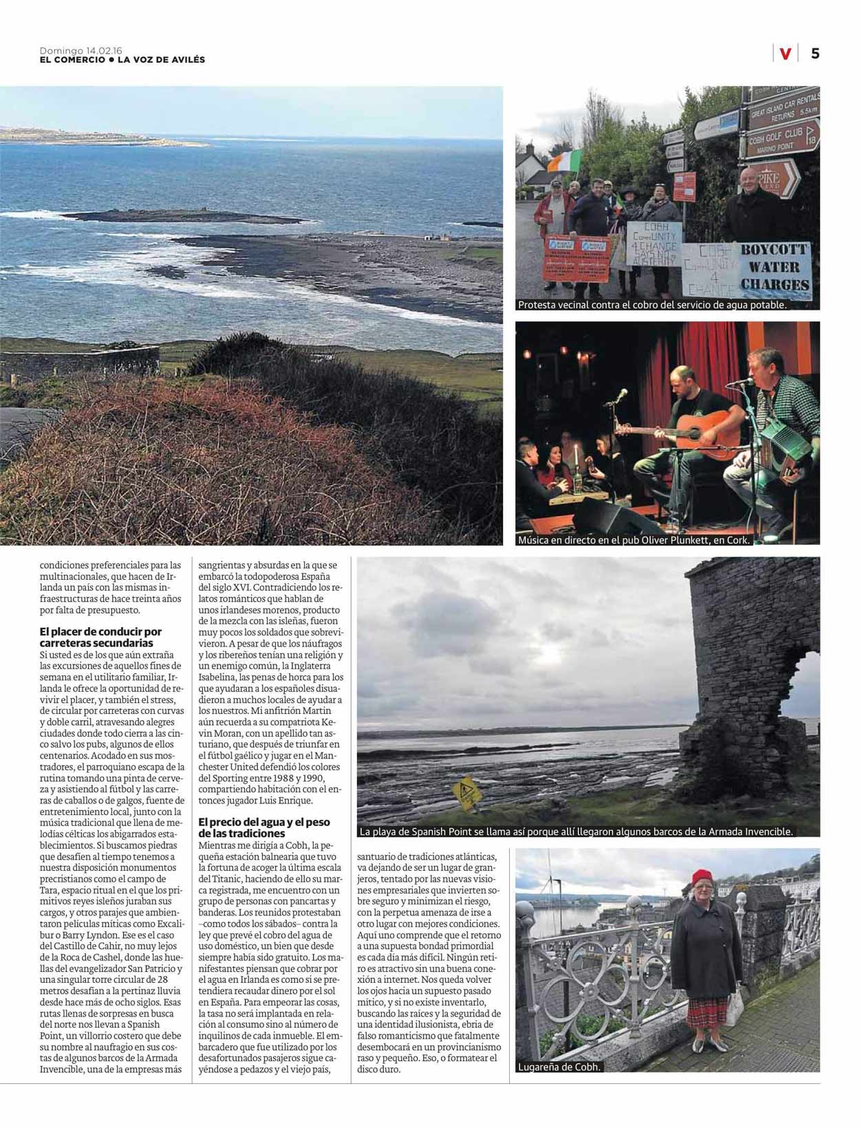 Irlanda, el disco duro de Europa; - originariamente publicado en El Comercio, el 14.02.16. (Del PDF del artículo en el periódico El Comercio.